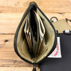Bulletproof vest material extra-thick mini wallet "No-Wallet" 1680D ballistic nylon Made in Japan